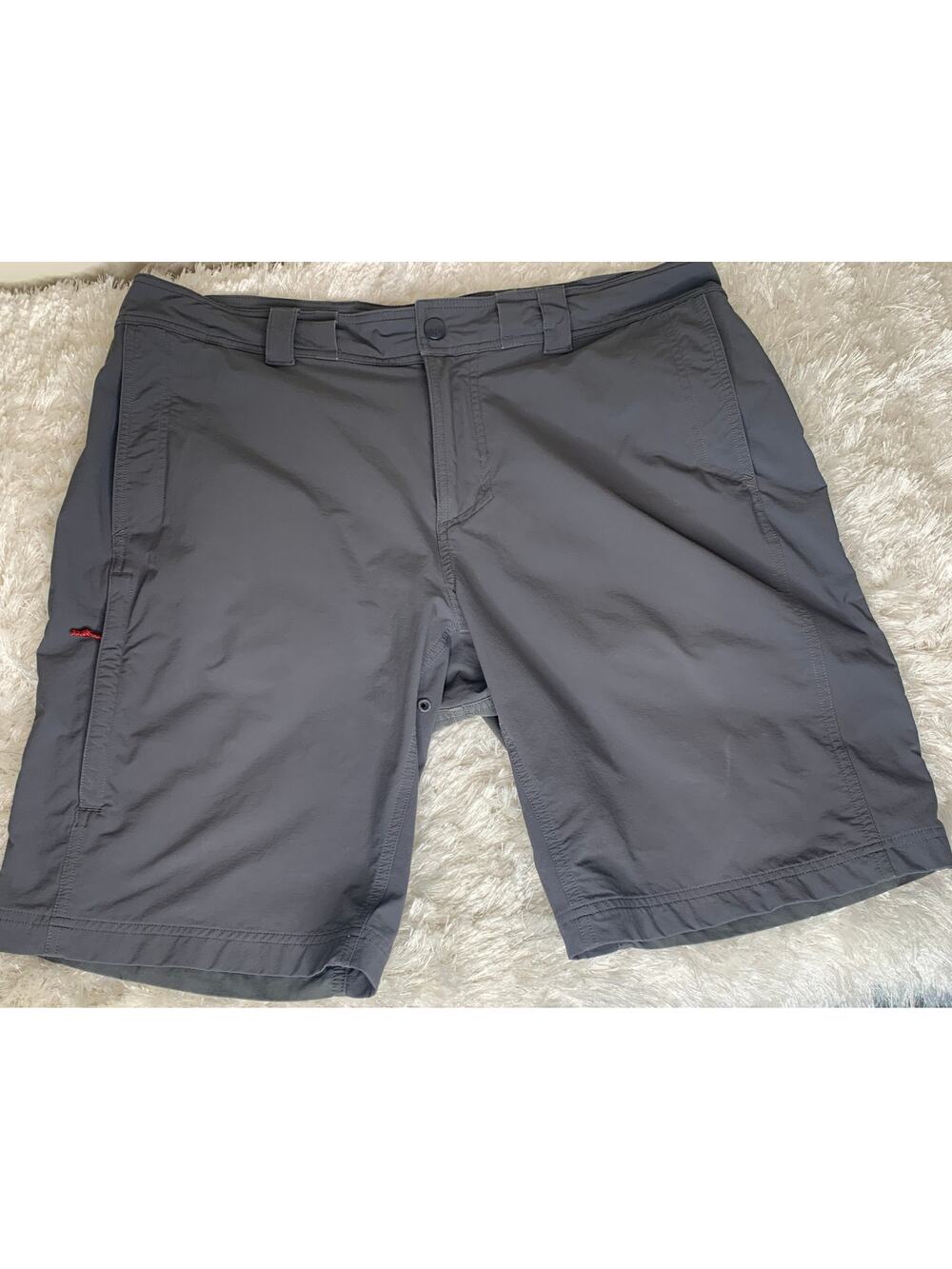 REI Gray Regular Fit Nylon Vented Hiking Shorts Sz 38 Gorpcore